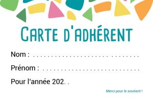 carte adhérent recto